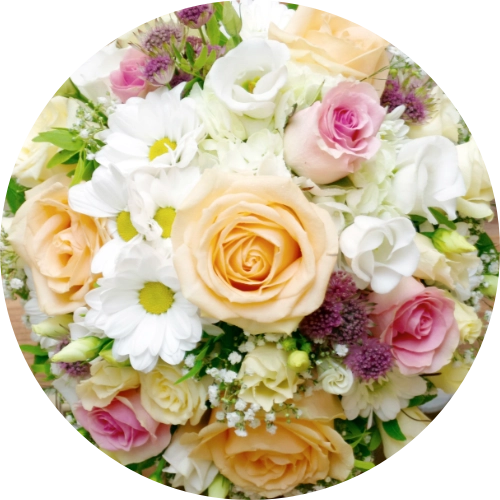 Bridal bouquet-color-pastel