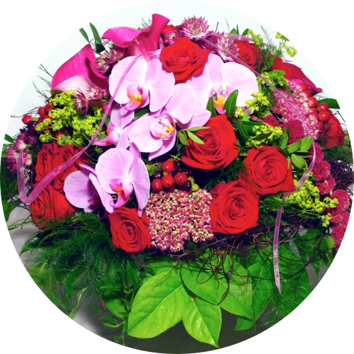 Blumenstrauss-Farben-rot-rosa-weiss